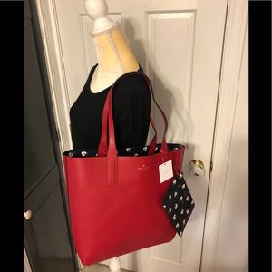 NWT!!Kate Spade Reversible Mya Breezy Floral ditsy